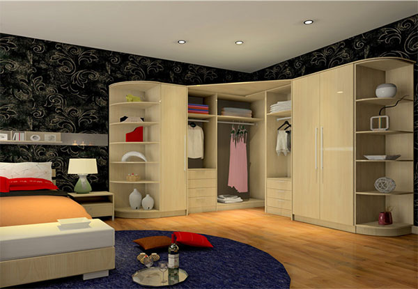 卧室转角衣柜定制